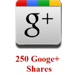 250 google+ shares