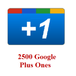 2500 google+ ones