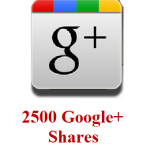 2500 google+ shares