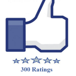 300 facebook fanpage ratings